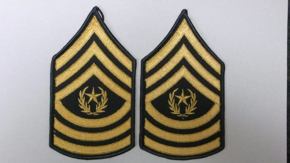 U.S. ARMY MEN'S DRESS GREEN RANK COMMAND SERGEANT MAJOR PATCH CLASS A UNIFORM