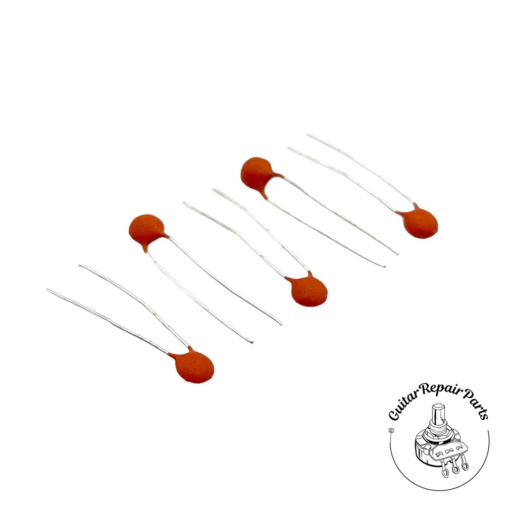 Ceramic Disc Capacitor 180pF, PRS Style Treble Bleed Cap (5 pcs) - Orange