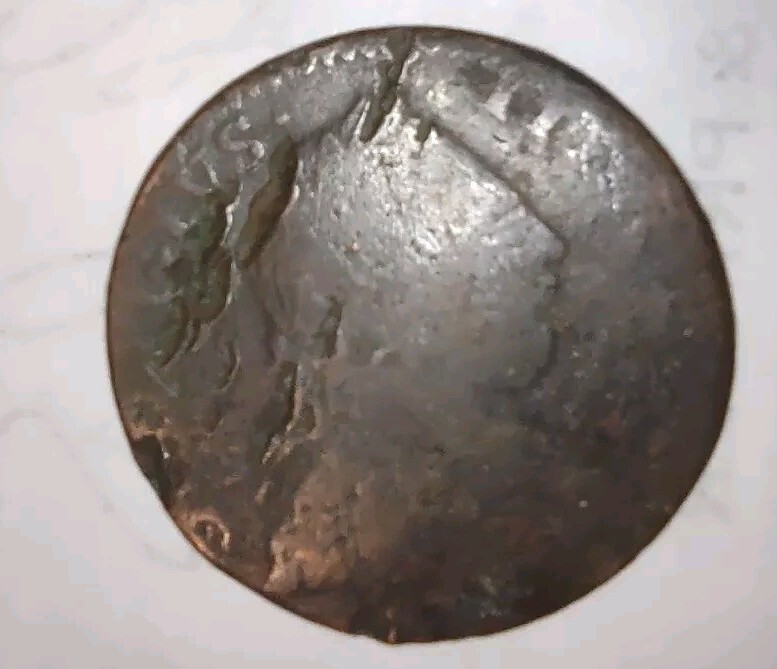 1775 British 1/2 Penny Colonial Coin