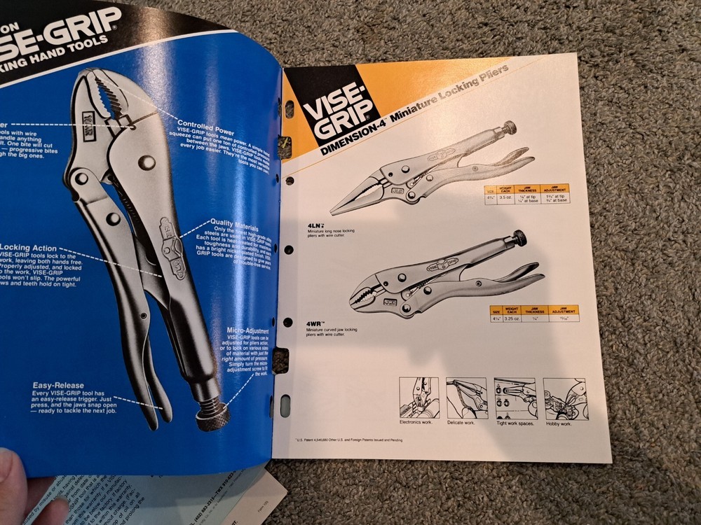 Vise-Grip Tools General Catalog 1984 Petersen Mfg. Co.