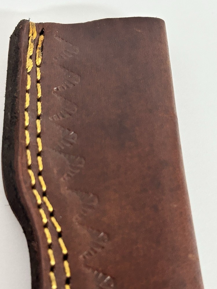 Brown Leather straight Fixed Blade Knife Sheath