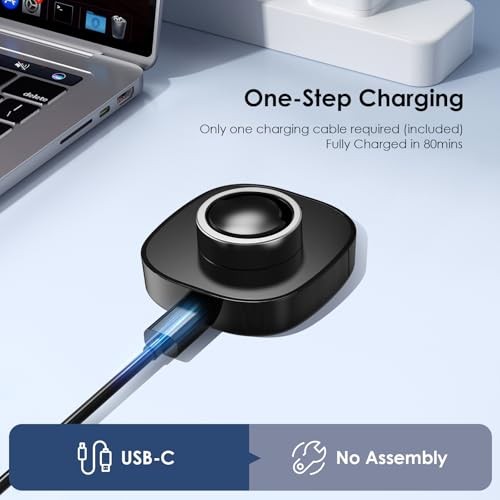 Compatible with Oura Ring Gen3 Charger - - Fast Charging Dock Size 10 Black