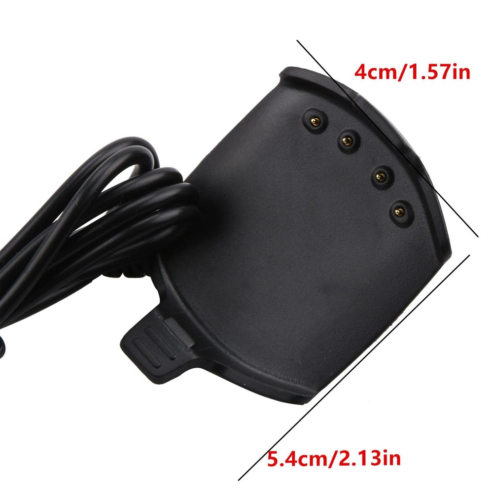 1M USB Charger Cable Sync Data Clip For Garmin Approach S2 S4 GPS Watch