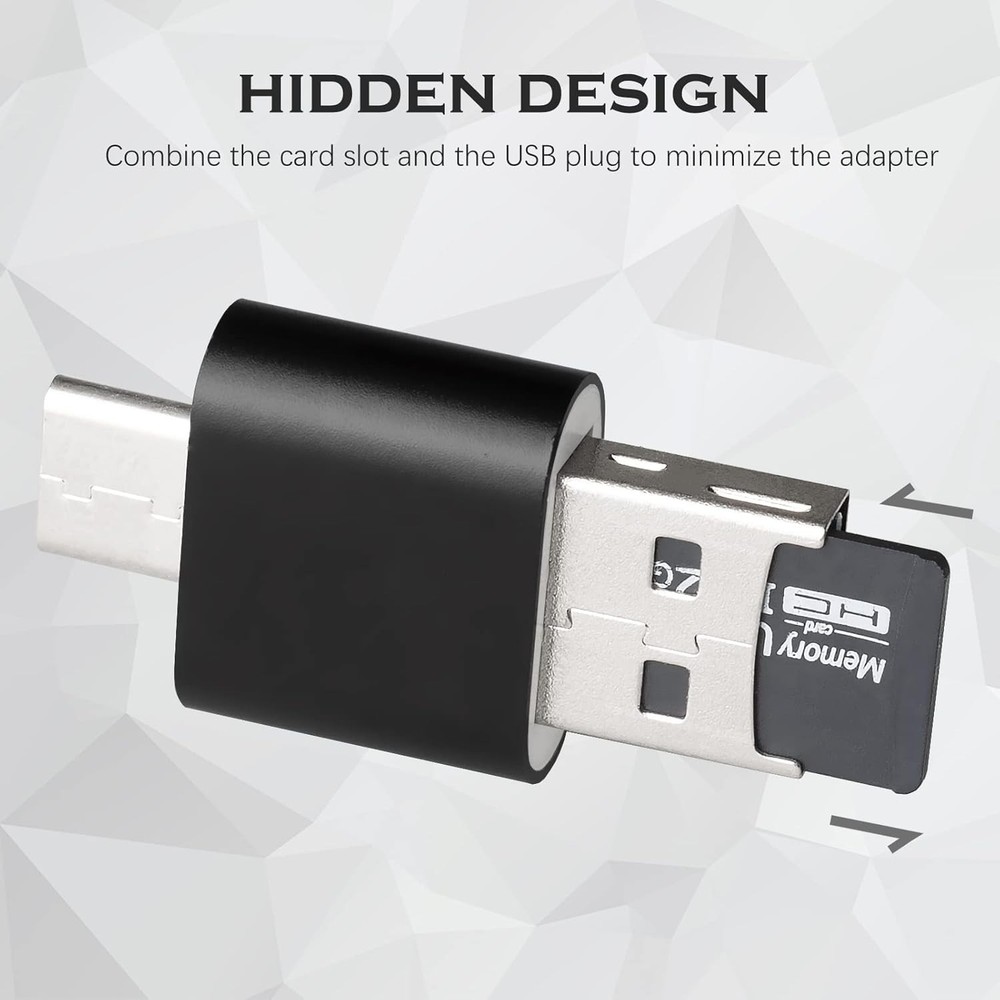 On-the-Go Micro SD Card Reader 2 Pack - Streamlined Data Management Tool