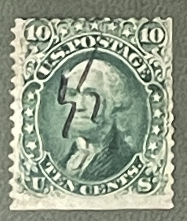 US Stamp 68 Used Green Washington
