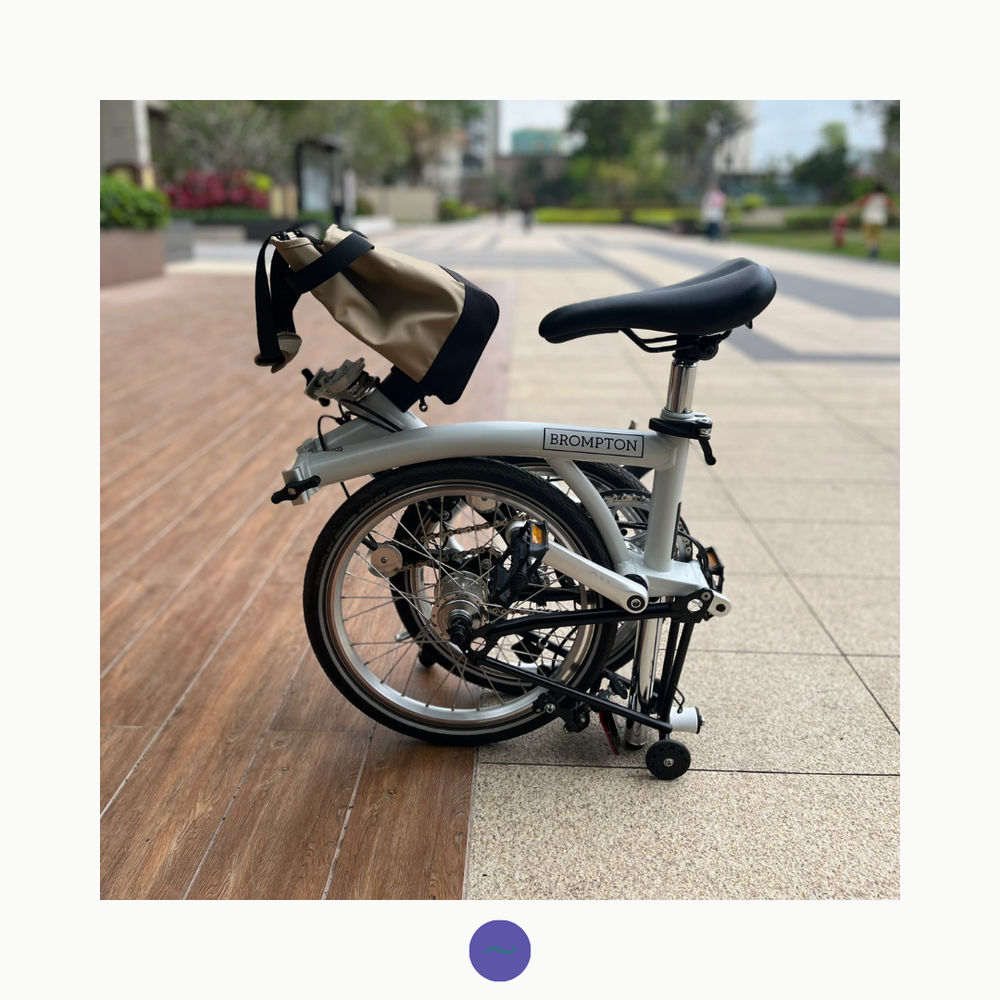Original Front Bag Carrier for Brompton Bikes - Sandy - Designed by ecoReleaf -