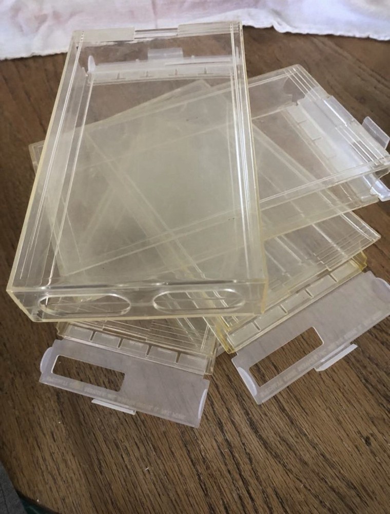 (5) Bottom Loading Snap Tite VHS Protective Cases