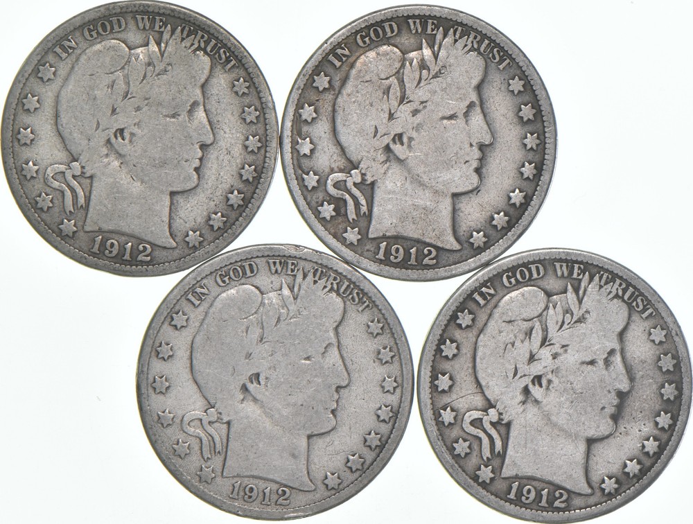 1912-D Barber Half Dollar Average Circ