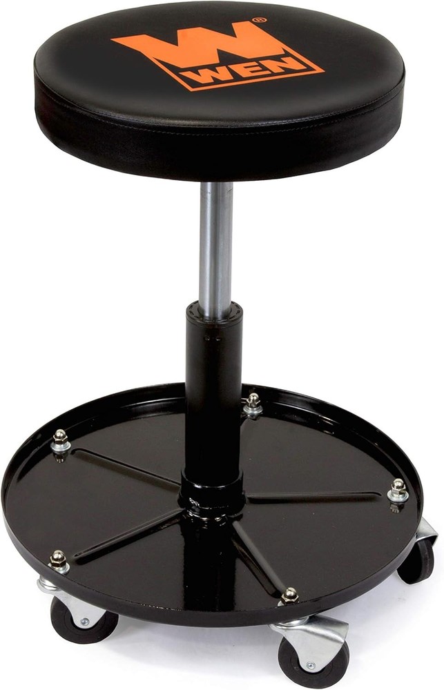 Adjustable Rolling Garage Stool Seat