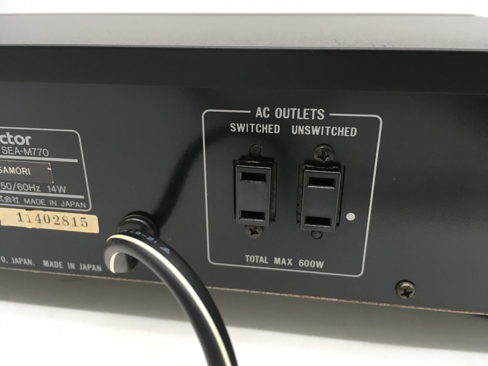 VICTOR SEA-M770 Graphic Equalizer Spectrum Analyzer Black Working Tested