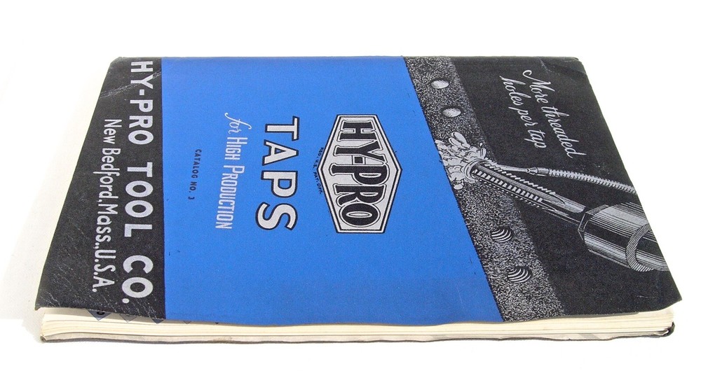 Vintage 1945 Hy-Pro Taps Industrial Tool Catalog