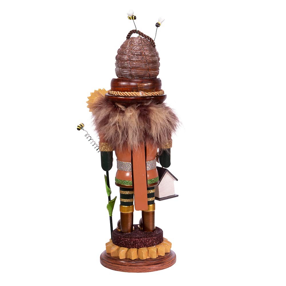 Kurt S. Adler 15" Hollywood Bee Keeper Nutcracker, Multicolor
