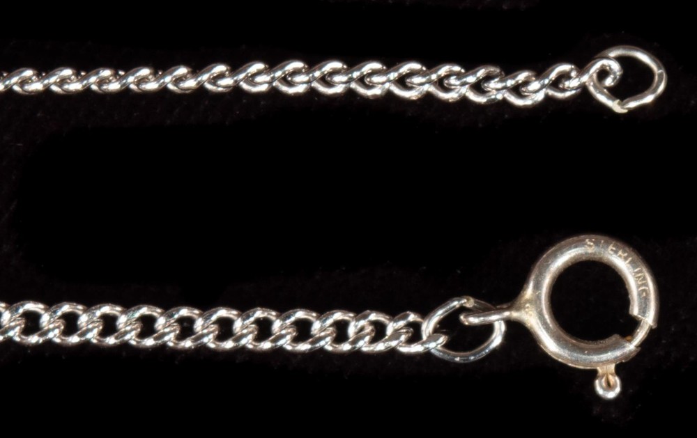 Sterling Silver Link and Open Chain 16” 2mm NEW