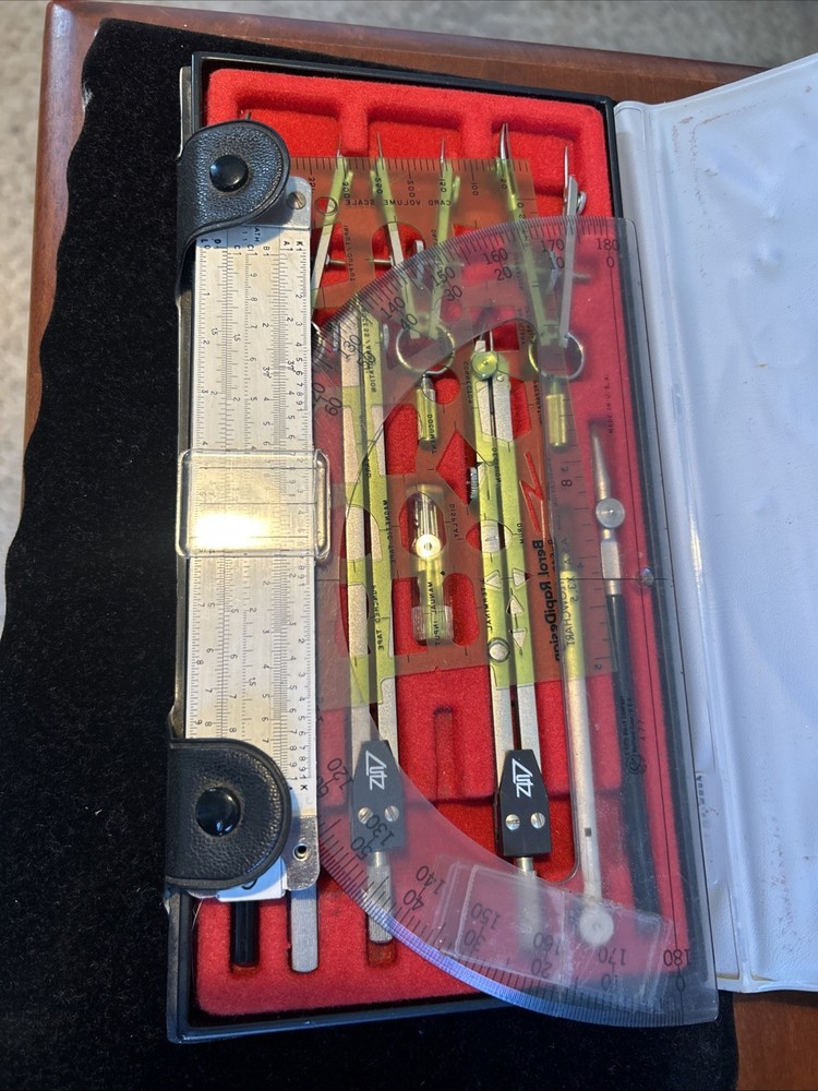 Vintage Lutz US Government Drafting Set