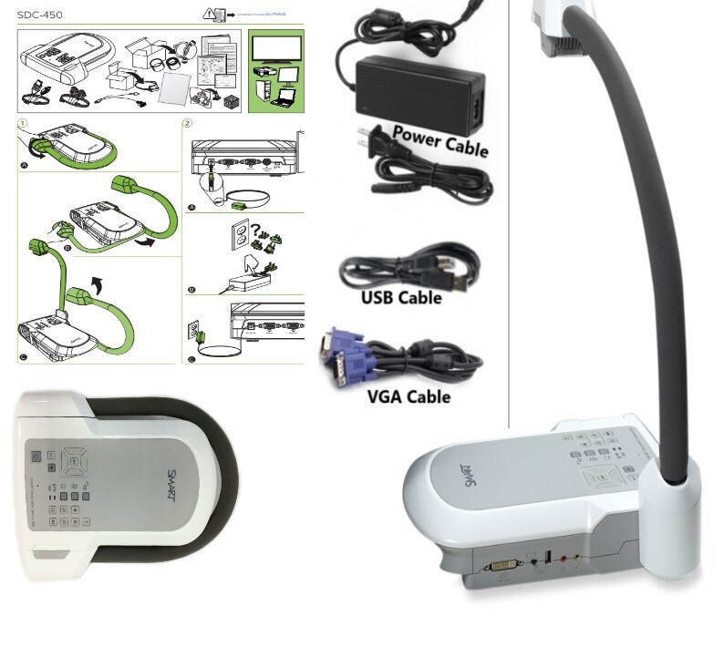 SMART Documents Camera SDC-450 1080p w/ Accessories