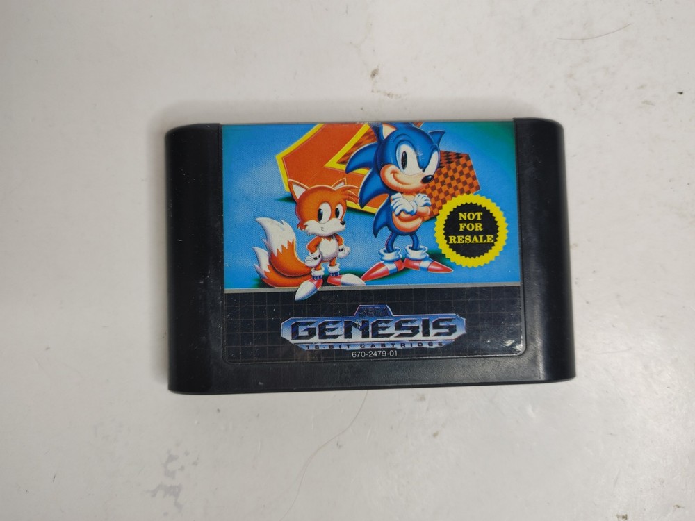 SEGA Genesis Model 2 Console Bundle w/ Controller, Power & AV Cables + Sonic 2