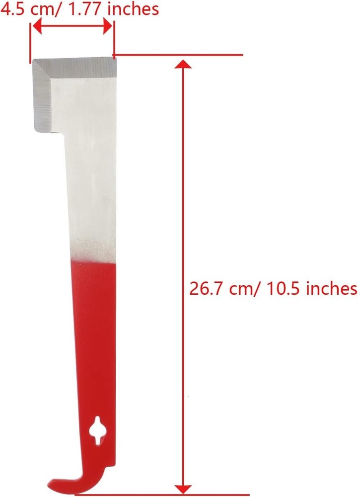 Durable Steel Beekeeping Hive Tool: J Hook for Easy Frame Lifting & Scraping