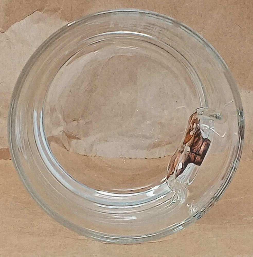 Bullet Embedded Clear Drinking Glass rocks whiskey etched WAHI forensics theme
