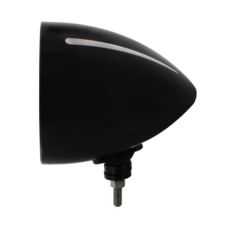 Black BILLET Style Groove Headlight Housing