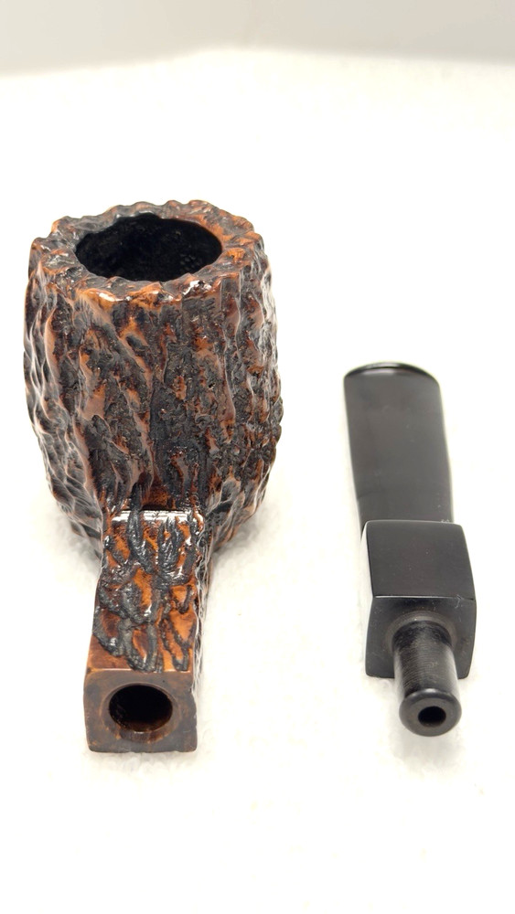 POTPOURRI Blast and Rusticate Unique Finished Straight Billiard Saddle Stem ***