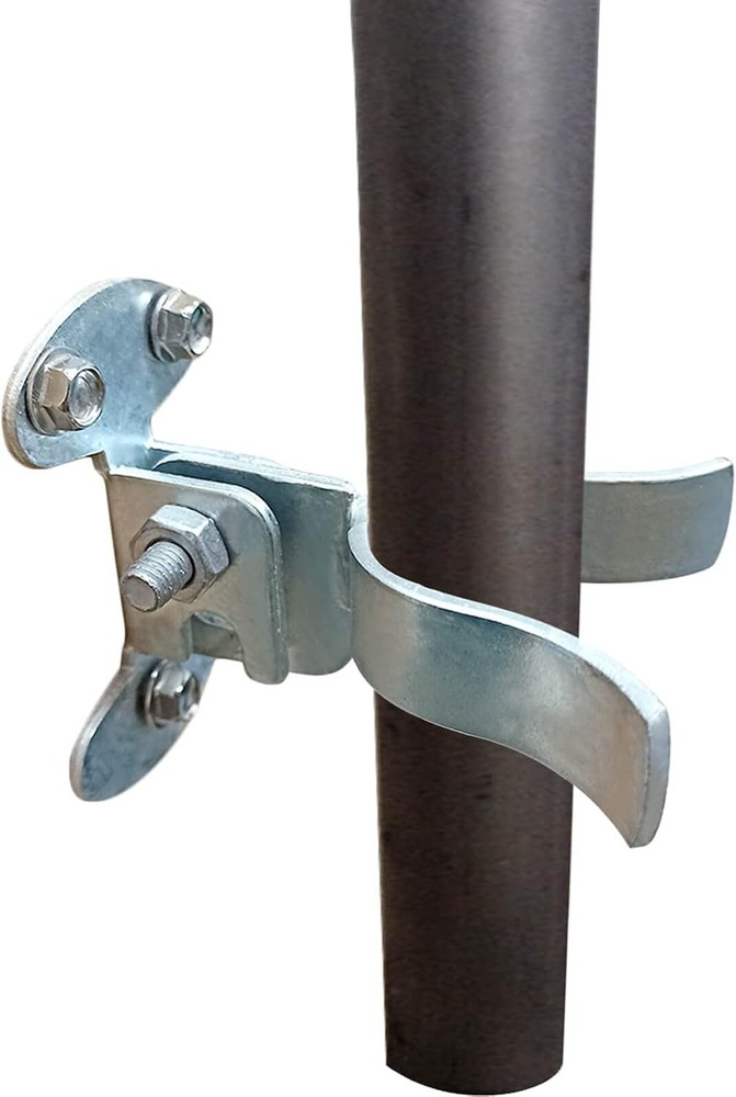 1-3/8" Flat Back Wall Mount Fork Gate Latch - 1-3/8, Silver