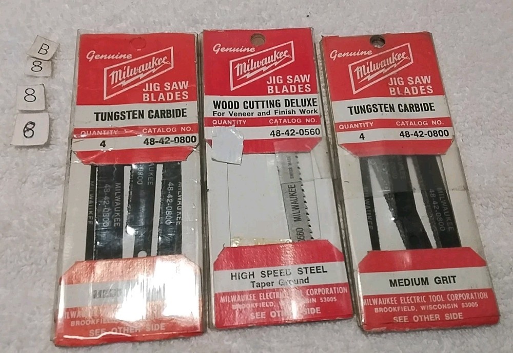 9pc MILWAUKEE UNIVERSAL JIGSAW BLADES "VINTAGE "