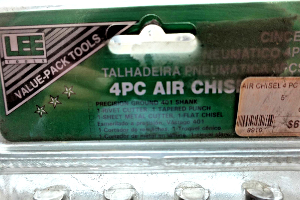 Air chisel set from LEE tools