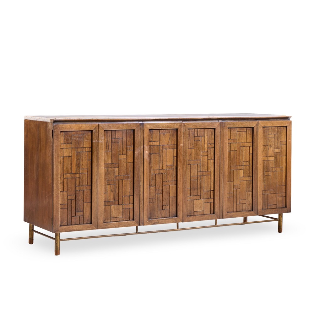 Bert England Mid Century Marble Top Credenza