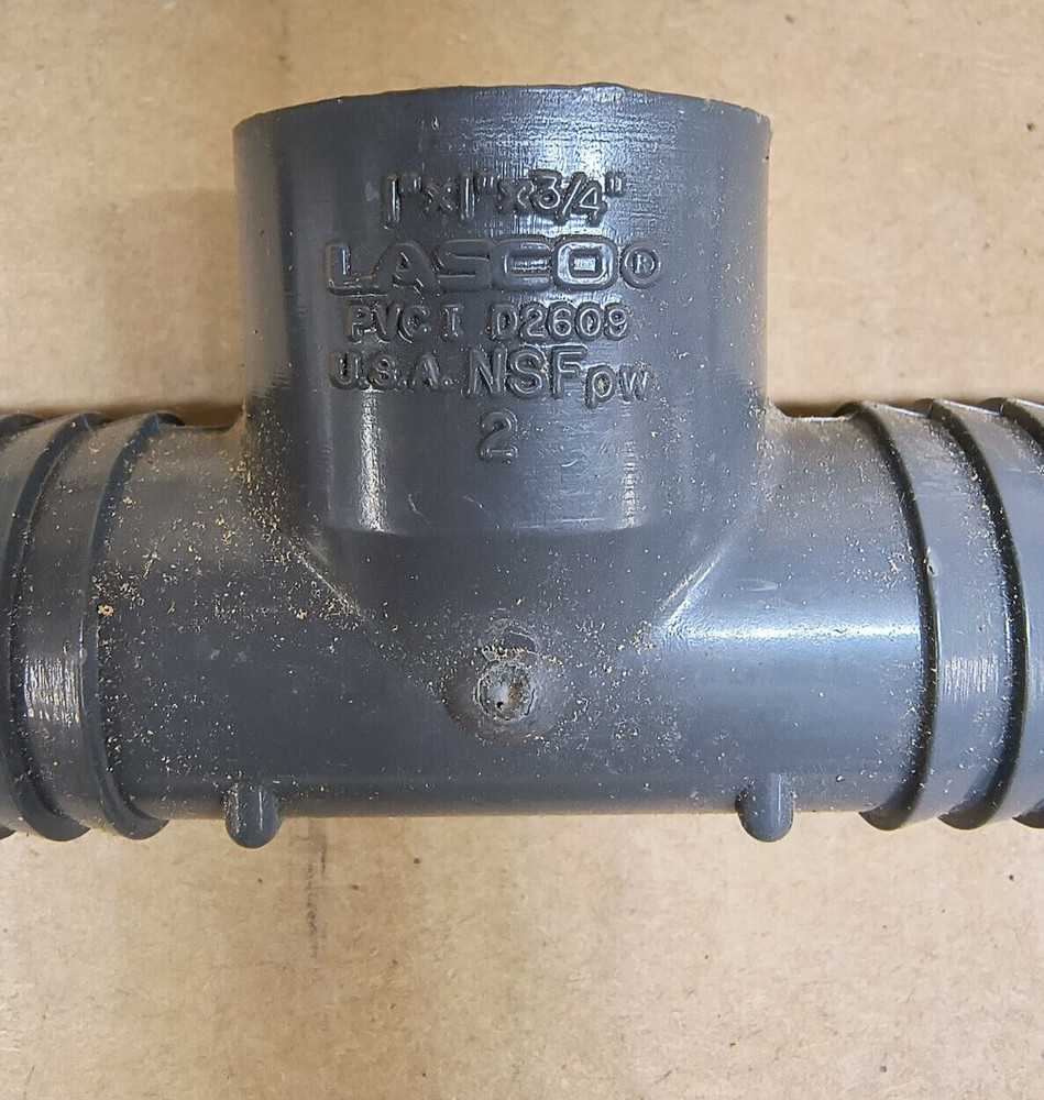 (7) Lasco 1" Insert Elbow Female Adapter Tee Fitting Schedule 40