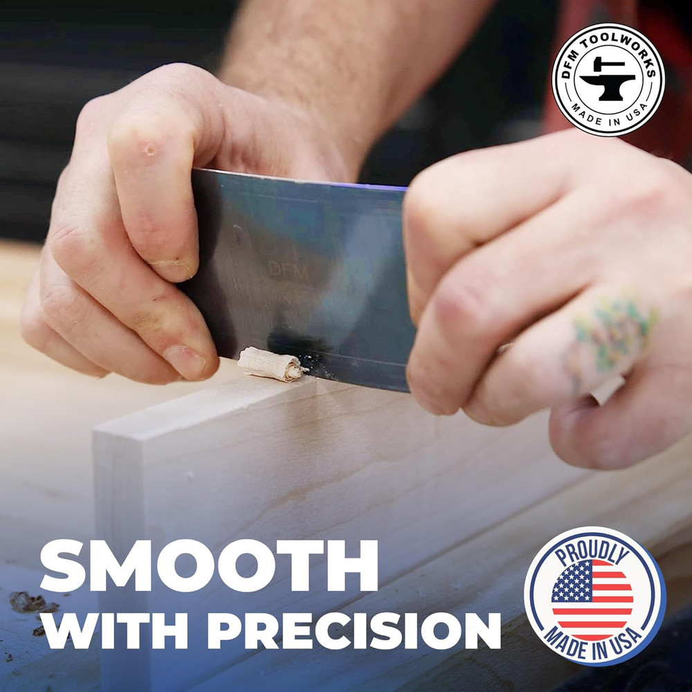 Rectangle Card Scraper - Precision Cabinet Multi-Use Scraper for Woodworking, Wo