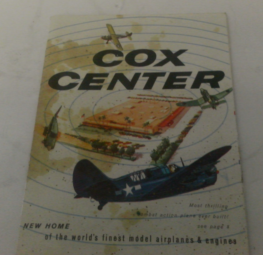 Cox Gas Powered 1963 Mini fold out Catalog