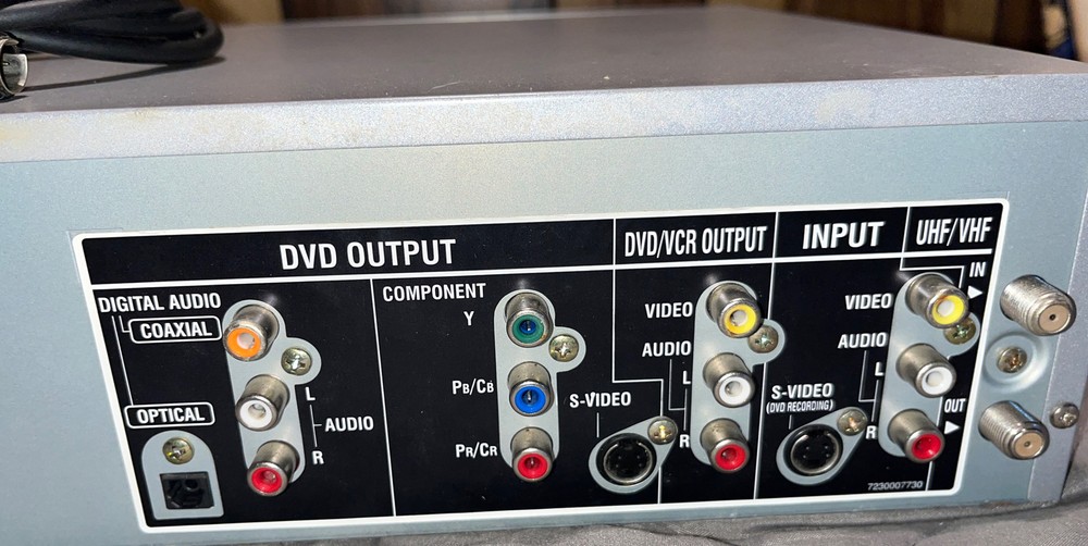 Sansui DVD/VHS Player Recorder SQPB Tested/no Remote/spatializer VRDVD5000B