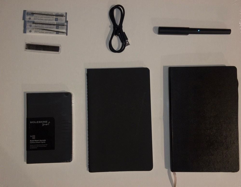 Moleskine Smart Writing Set Value Pack! — Pen, 7 Notebooks, 7 Refills — $400