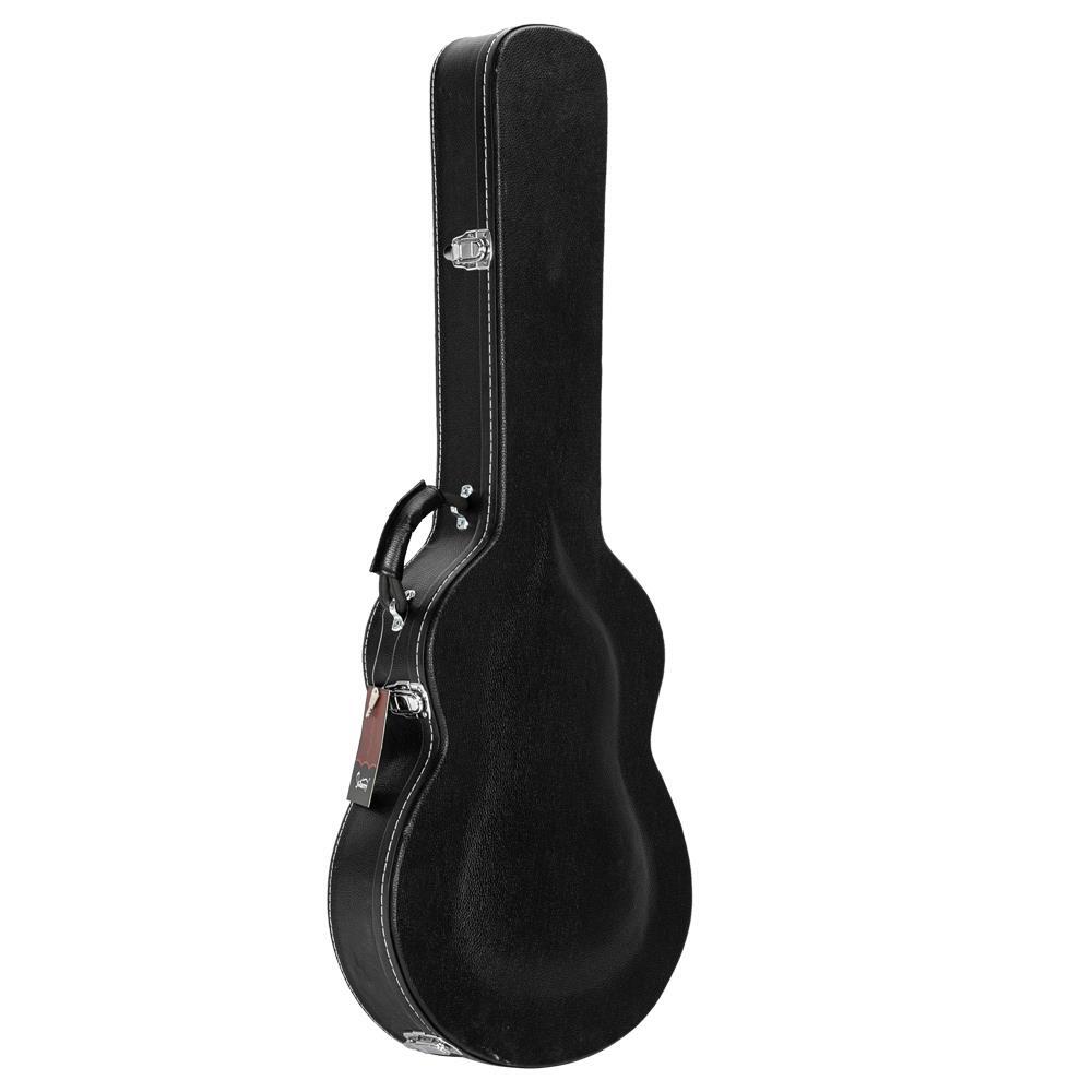 Glarry Protable GJazz Electric Guitar Hard Shell Case Microgroove Bulge Surface