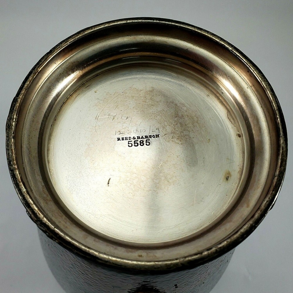 Vintage 1928 Reed & Barton Water Pitcher Hammered Surface Pattern 5585