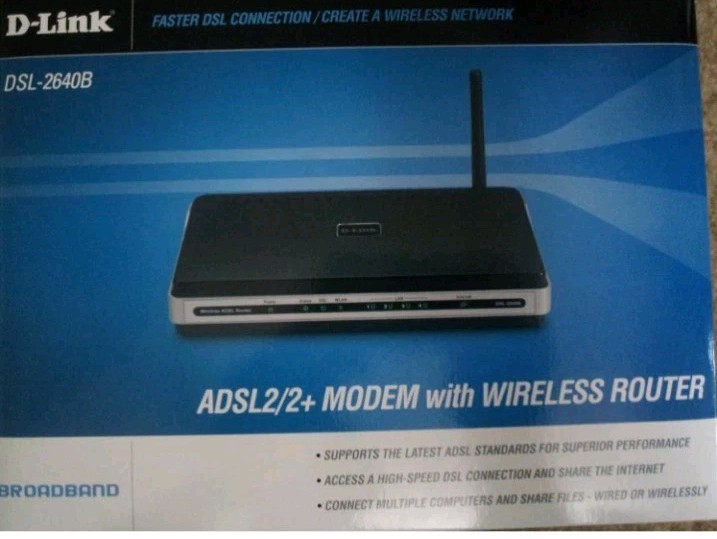 D-Link ADSL2/2+ Modem/Wireless Router
