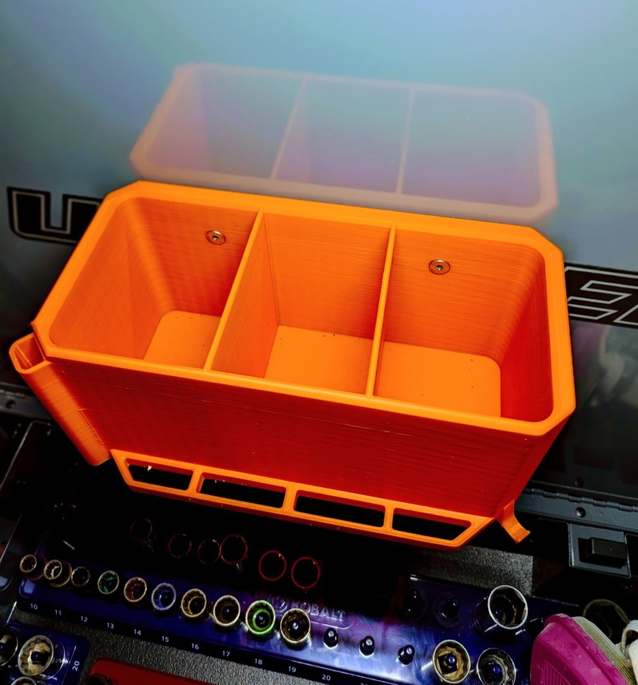 Magnetic Toolbox Organizer | Toolbox Door Storage Bin | Modular Garage Organizer