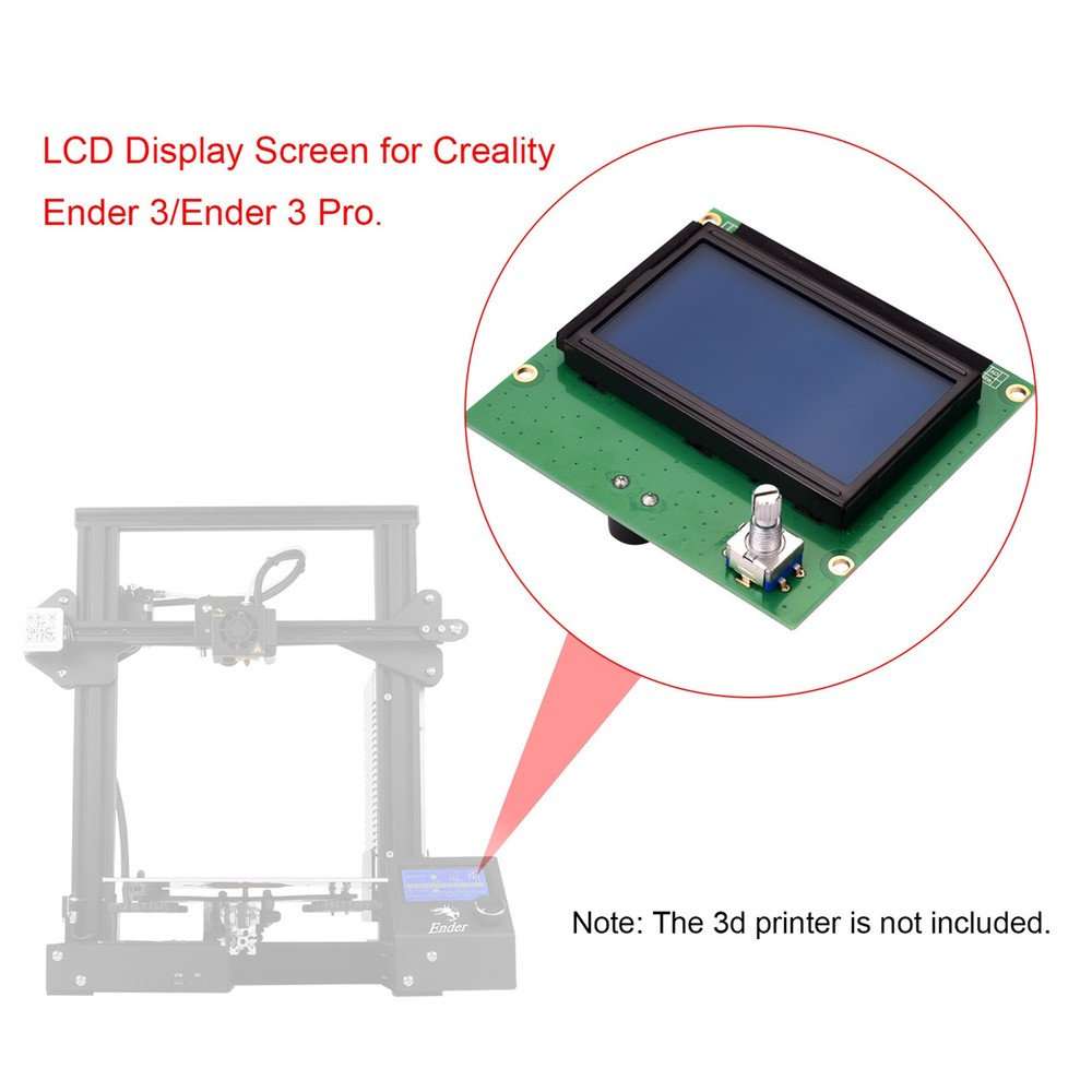LCD Screen & Cable Replacement For Creality Ender 3 / Ender 3 Pro 3D Printer