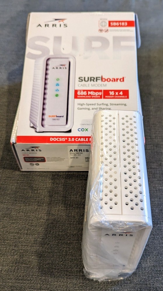 ARRIS® SURFboard® SB6183 Cable Modem, White