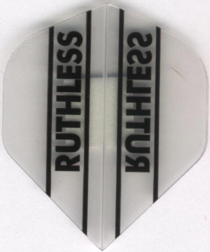 Mini Clear Ruthless Standard Dart Flights: 3 per set