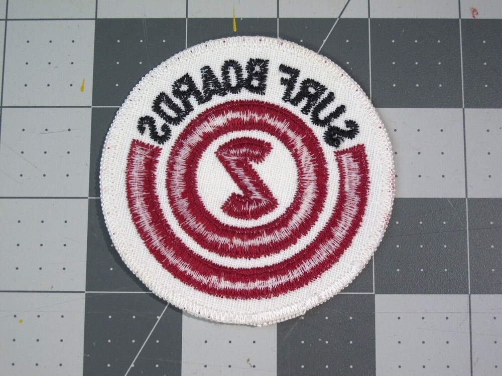 vtg Surfing ephemera - patch Con Surfboards circle
