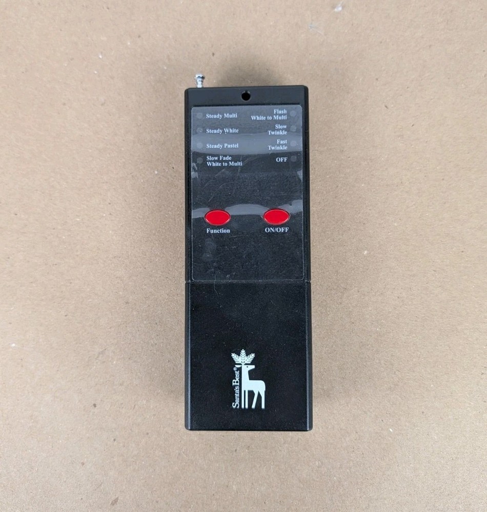 Santa's Best Remote Control Replacement LED Tree Controller Antenna 7 Functions