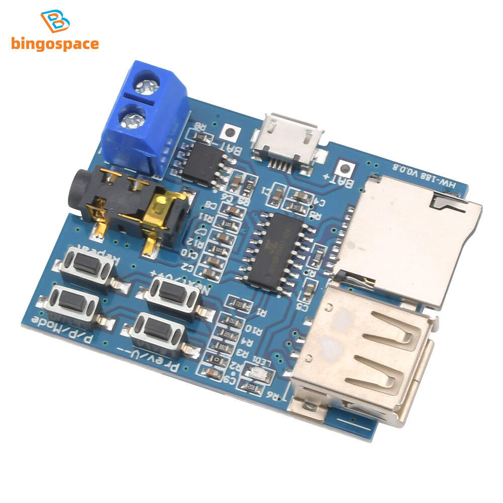 TF Card U Disk MP3 Format Decoder Board Aamplifier Decoding Audio Player Module