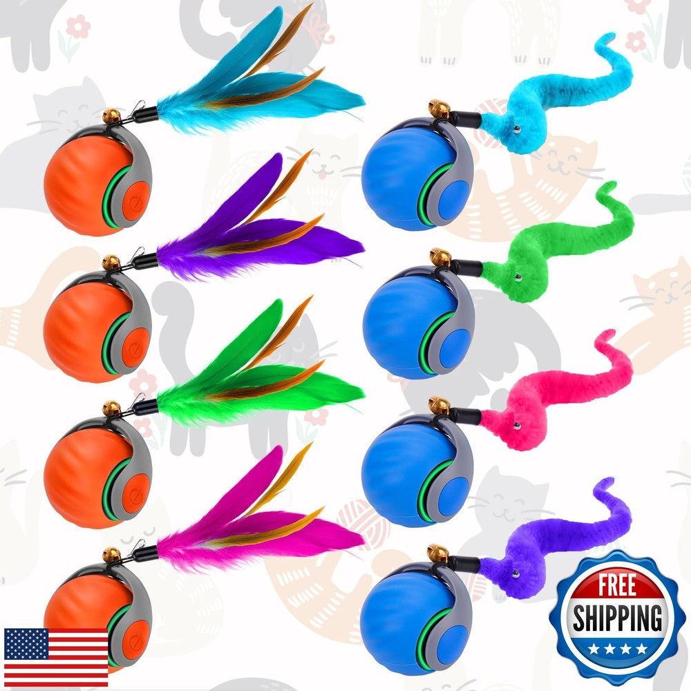 Mity rain Interactive Cat Toys Replacement Tails, Replacement Tails for Speed