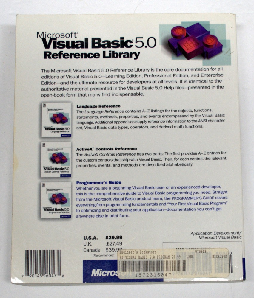 Visual Basic 5.0 Reference Library