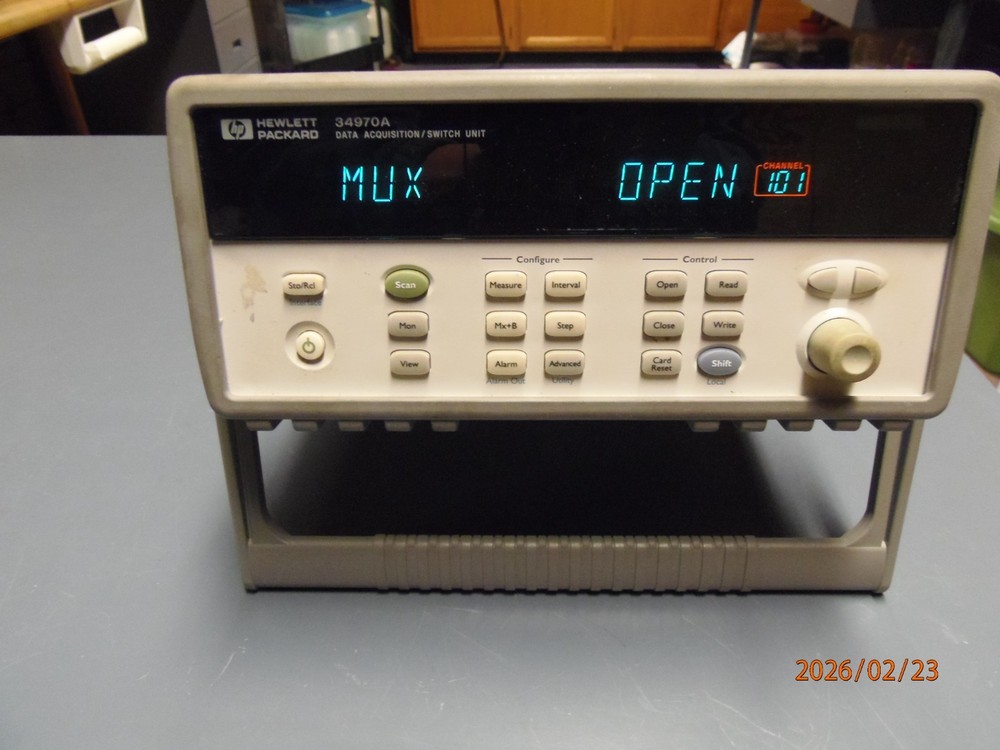 HP Hewlett Packard 34970A Data Acquisition Switch Unit