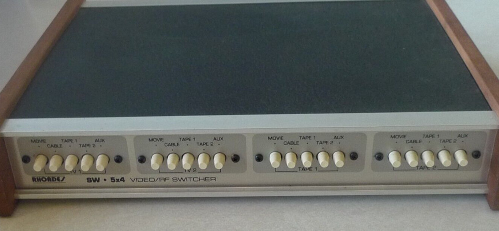 Rhoades RF/VIDEO Switcher SW-5X4 VINTAGE UNTESTED