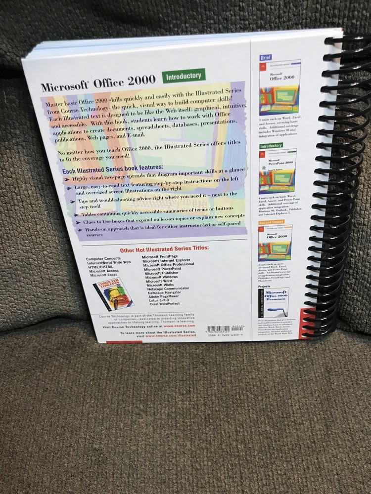 Microsoft Office 2000 Premium Edition "Illustrated Series" Manual