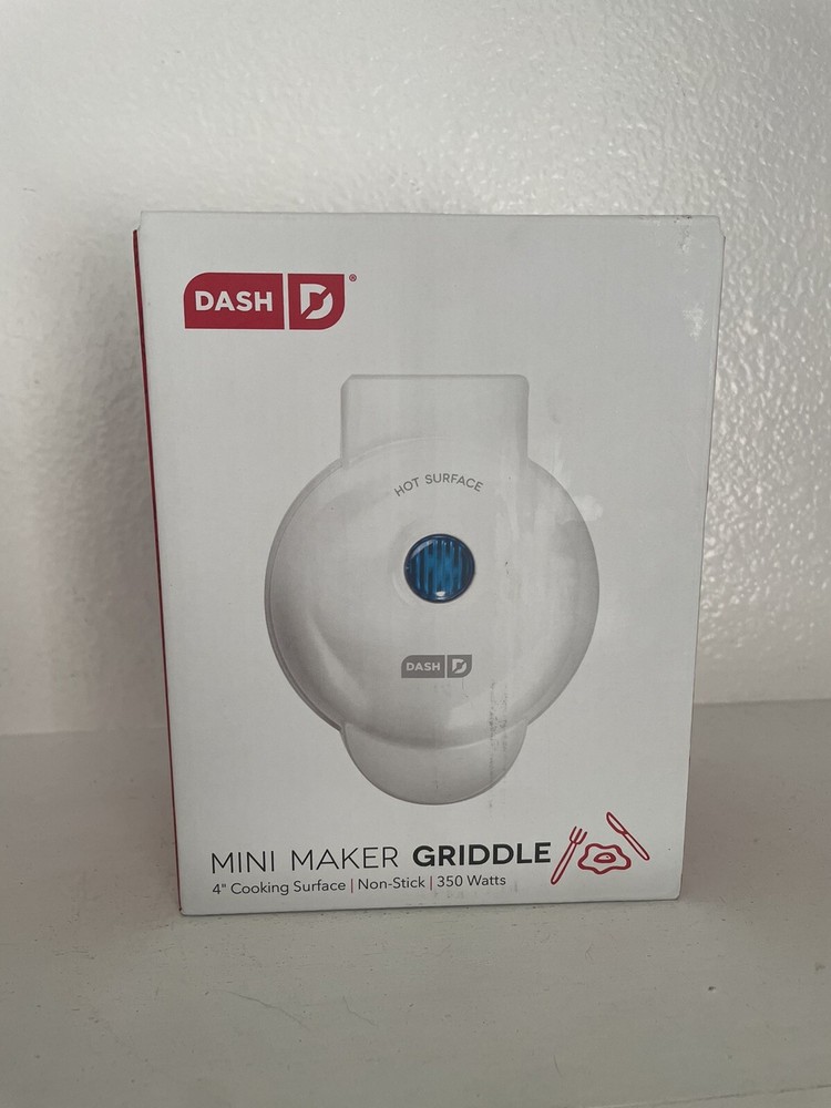 Dash DMS001WH Mini Maker Electric Round Griddle