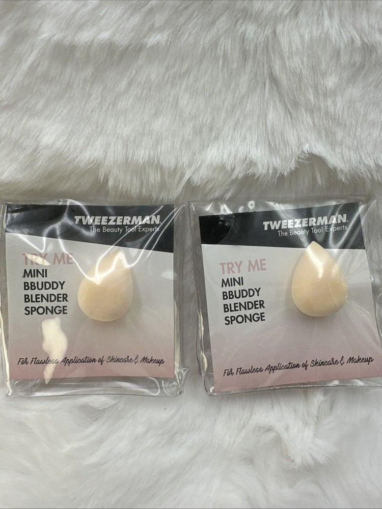 2 Pc - TWEEZERMAN Mini Tiny Bbuddy Blender Sponge - BRAND NEW